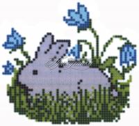 Схема для частичной вышивки бисером