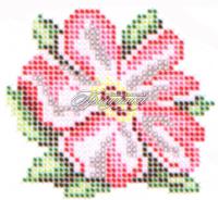Схема для частичной вышивки бисером