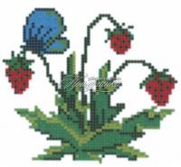 Схема для частичной вышивки бисером