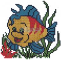 Схема для частичной вышивки бисером