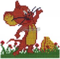 Схема для частичной вышивки бисером