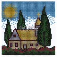 Схема для частичной вышивки бисером