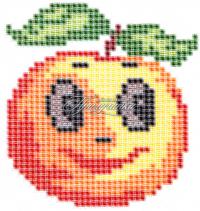 Схема для частичной вышивки бисером