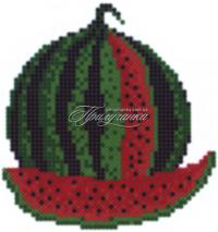 Схема для частичной вышивки бисером