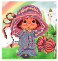 Схема для частичной вышивки бисером