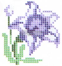 Схема для частичной вышивки бисером