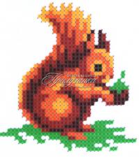 Схема для частичной вышивки бисером