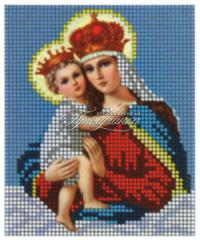 Схема для частичной вышивки бисером