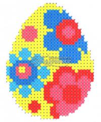 Схема для частичной вышивки бисером
