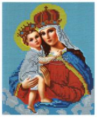 Схема для частичной вышивки бисером