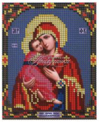 Схема для частичной вышивки бисером "Владимирская"