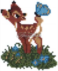 Схема для частичной вышивки бисером