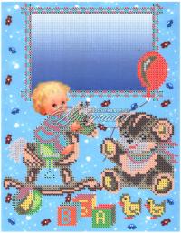 Схема для частичной вышивки бисером