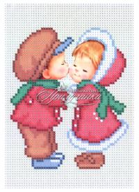 Схема для частичной вышивки бисером