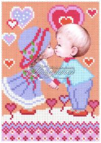 Схема для частичной вышивки бисером