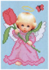 Схема для частичной вышивки бисером