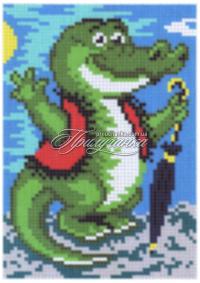 Схема для частичной вышивки бисером