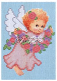 Схема для частичной вышивки бисером