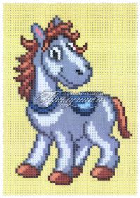 Схема для частичной вышивки бисером