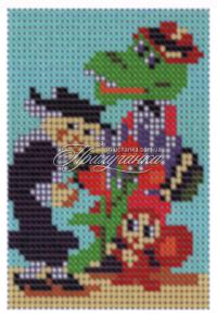 Схема для полной вышивки бисером