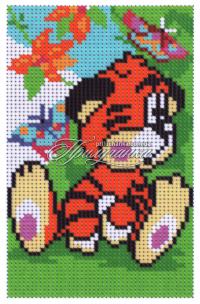 Схема для частичной вышивки бисером
